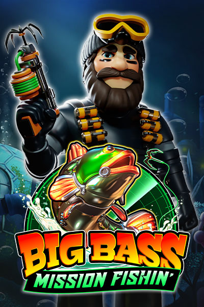 A serene and aquatic image of the game 'Big Bass Mission Fishin'', highlighting the excitement of angling and the potential for bountiful catches.